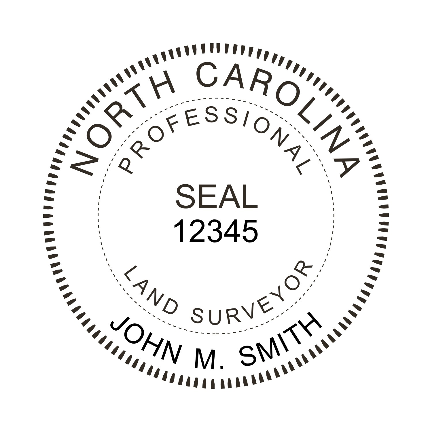 Land Surveyor Seal - Desk - North Carolina